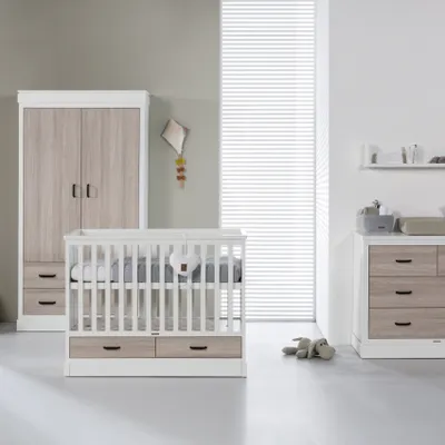 Kidsmill Newport Babyzimmer Weiß / Eiche