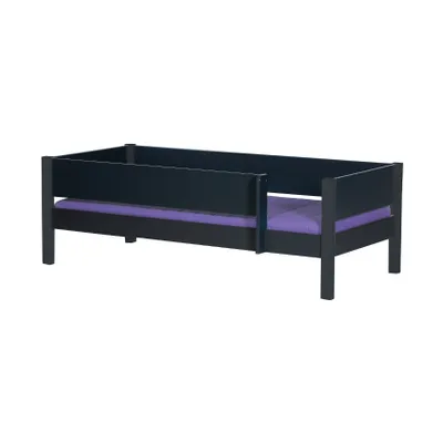 Manis-h Bett Mit Rundum-Absturzsicherung Anthrazit 90 x 200 cm