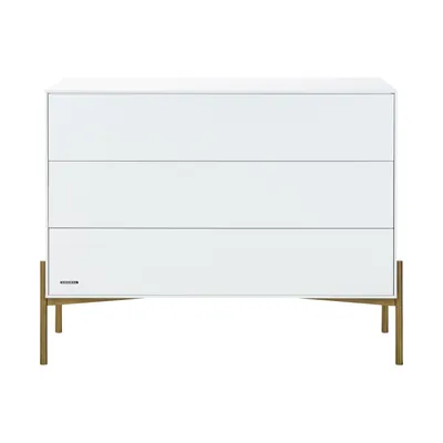Kidsmill Boutique Kommode Weiß / Brass