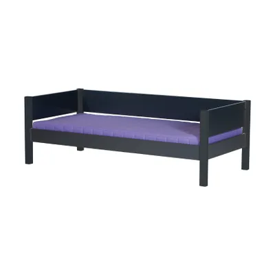 Manis-h Bett Mit Rausfallschutz Anthrazit 90 x 200 cm