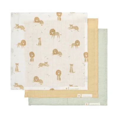 Little Dutch Blooming Safari Monddoekjes Set - 25 x 25 cm