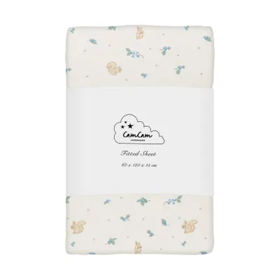 Cam Cam Blueberries Hoeslaken – 60 x 120 x 15 cm 