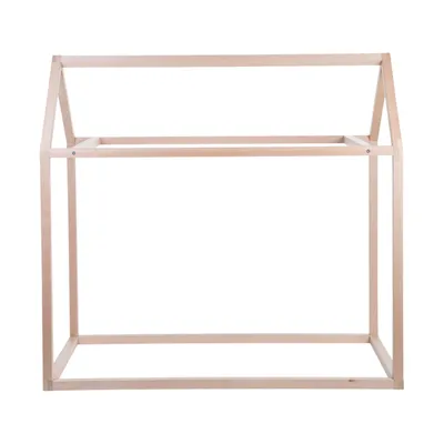 Childhome Haus Bettrahmen Natur 70 x 140 cm