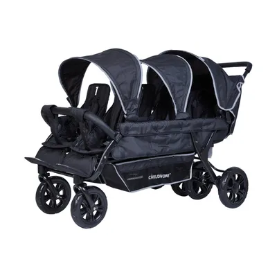 Childhome Sixseater Autobrake Kinderwagen - Schwarz
