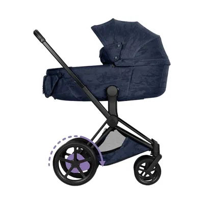 Cybex e-Priam 5 Style Rebellious Luxury Kinderwagen 2-in-1 - Denim Blue/Navy Blue