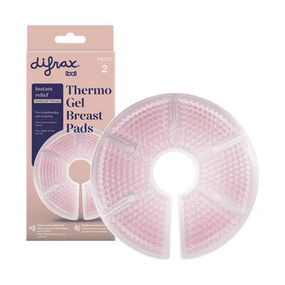 Difrax Thermo Gel Borstcompressen - 2 Stuks