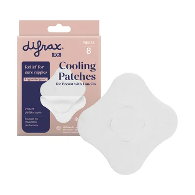 Difrax Verkoelende Tepelpads Met Lanoline - 8 Stuks