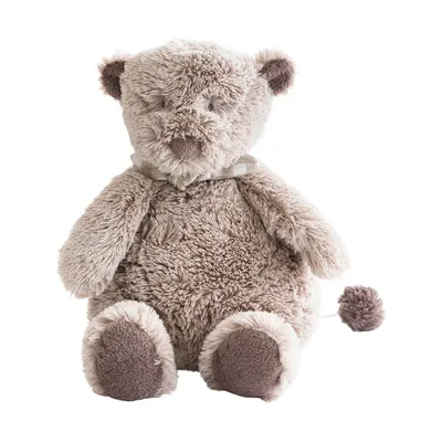 Dimpel Noann Muziekknuffel - 25 cm - Grijsbeige