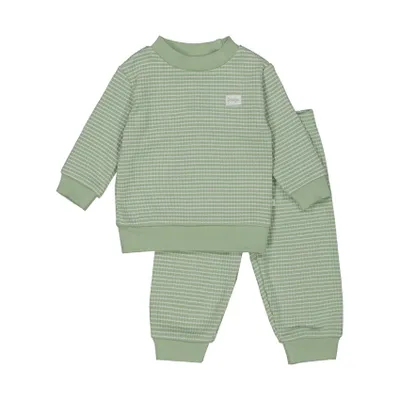 Feetje Wafel Pyjama Groen Melange Mt. 98