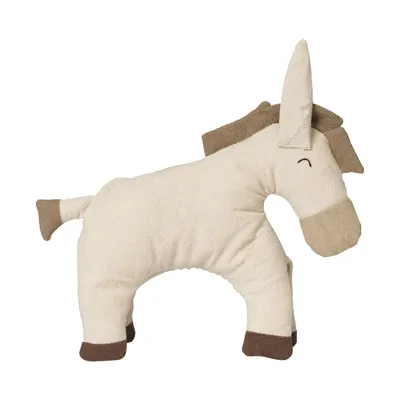 Ferm Living Kuscheltier Esel - Undyed/Dark Sand
