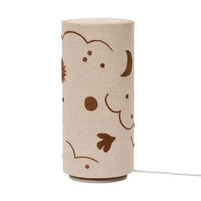 Ferm Living Tafellamp - Skye - Natural / Bronze