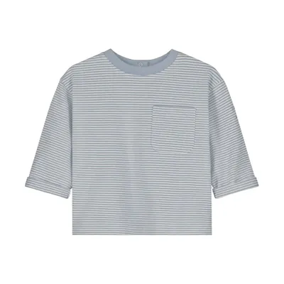 Gray Label Shirt - 0-3 Mnd - Stone Gray / Cream