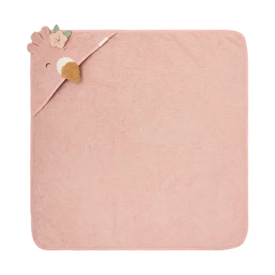 Little Dutch Badcape Flamingo - 75x75 cm - Roze