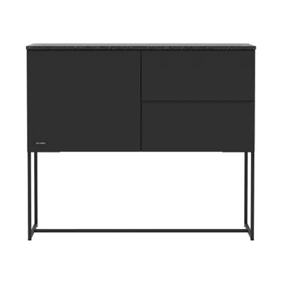 Kidsmill Modular 2 Kommode 1D / 2L Mattschwarz - Schwarz