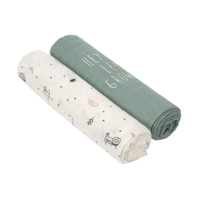 Laessig Garden Explorer Swaddle 2 Stück