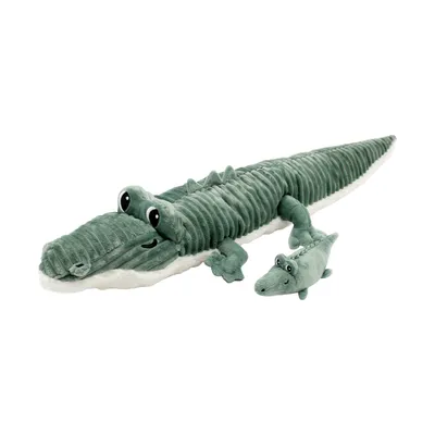 Les Ptipotos Croketou The Crocodile Kuscheltier - Green