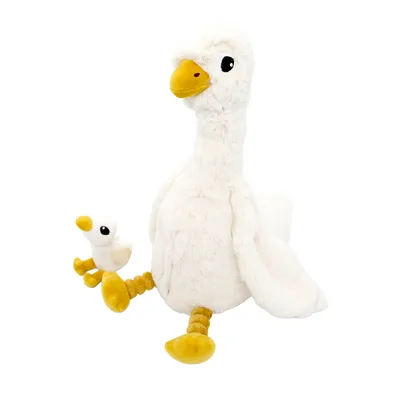 Les Ptipotos Jebongou The Goose Kuscheltier - White