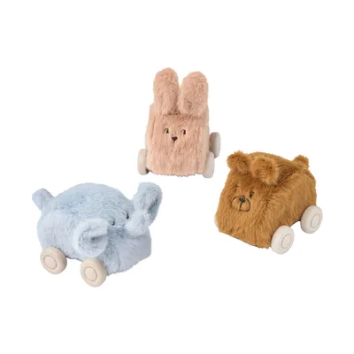 Liewood Ansel Knuffelauto's – 3 Stuks – Pale Tuscany Mix