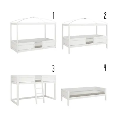 LIFETIME Kidsrooms 4 in 1 Bettkombination Luxe