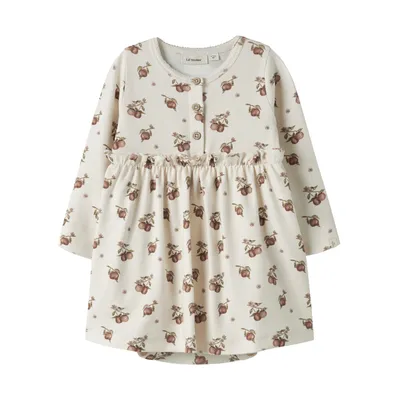 Lil Atelier Apple Midikleid - Turtledove