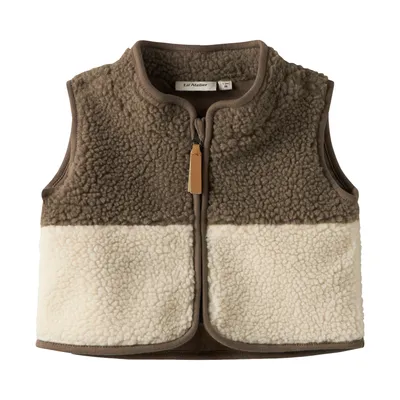 Lil' Atelier Baby Gilet - Teddy - Turtledove