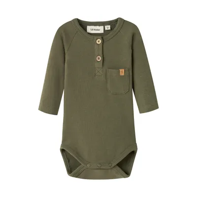 Lil Atelier Romper - Winter Moss