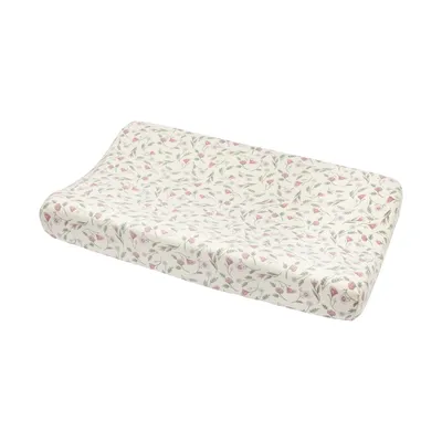 Meyco Flower Aankleedkussenhoes - 1 Stuk - 50 x 70 cm - Jersey - Roze