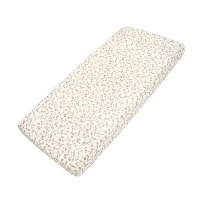 Meyco Flower Hoeslaken - Jersey - Roze