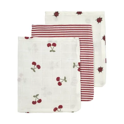 Meyco Hydrofiele Doeken - 3 Stuks - 20 x 17 cm - Girly Garden