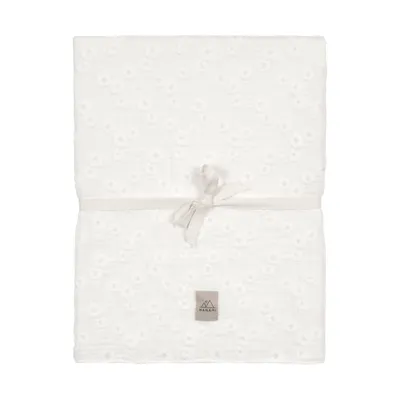 Nanami Embroidery Wieglaken - 75 x 120 cm - Off White