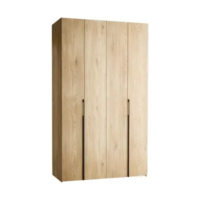 Vox Stor Kledingkast 140 x 240 cm - Comfort - Oak/Oak - Metaal Zwart