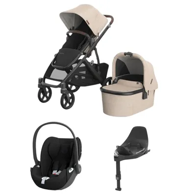 UPPAbaby VISTA V3 Kinderwagen 2-in-1 | Cybex Cloud T Plus Autositz | Cybex Base T