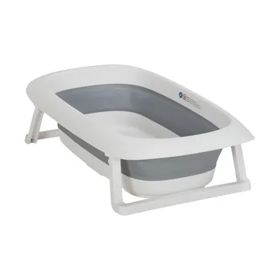 Puck Faltbare Badewanne M Weiß / Grau