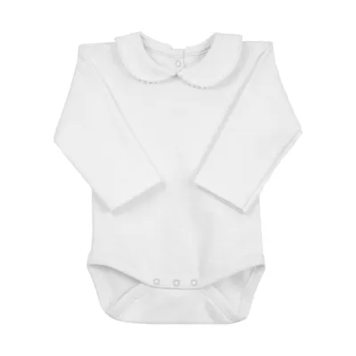 Rapife Body Langarm mit Kragen White
