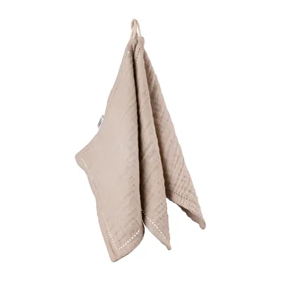 Sebra Waschlappen - 3 Stück - Seabreeze/Beige