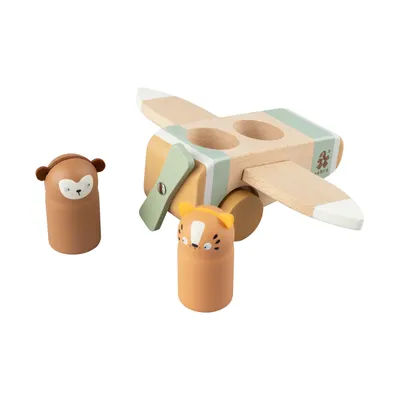Sebra Holz Flugzeug - Wildlife