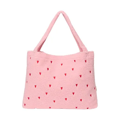 Studio Noos Teddy Hearts Mom Bag - Light Pink
