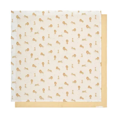 Little Dutch Safari Leo Omslagdoek Set - 70 x 70 cm - Geel