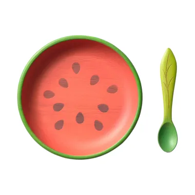 Oli & Carol Wally The Watermelon-Kale Bowl Set