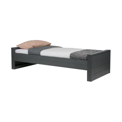 Woood Dennis Bett Steel Grey 90 x 200 cm