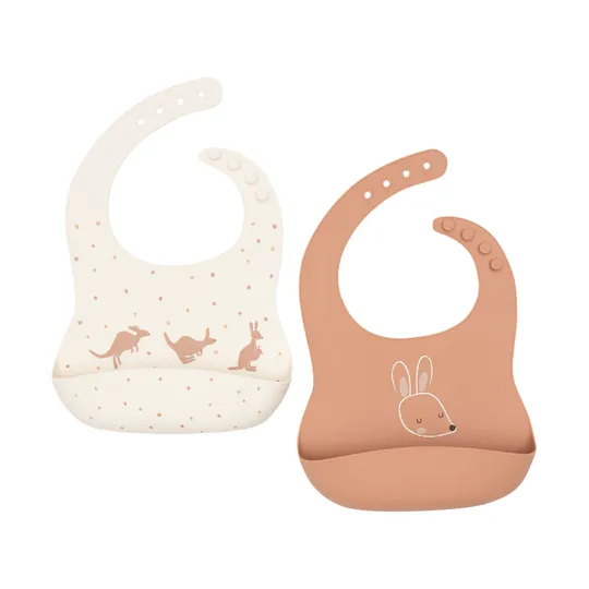 Jollein Siliconen Slab - Kangaroots - 2 Stuks