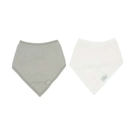 Jollein Hydrophiles Bandana Lätzchen - Olive Green/Oatmeal - 2 Stück