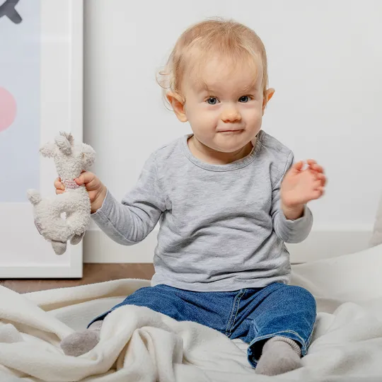 Fehn Rassel Lama - 14 cm