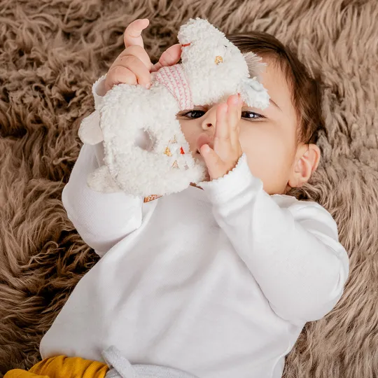 Fehn Rassel Lama - 14 cm