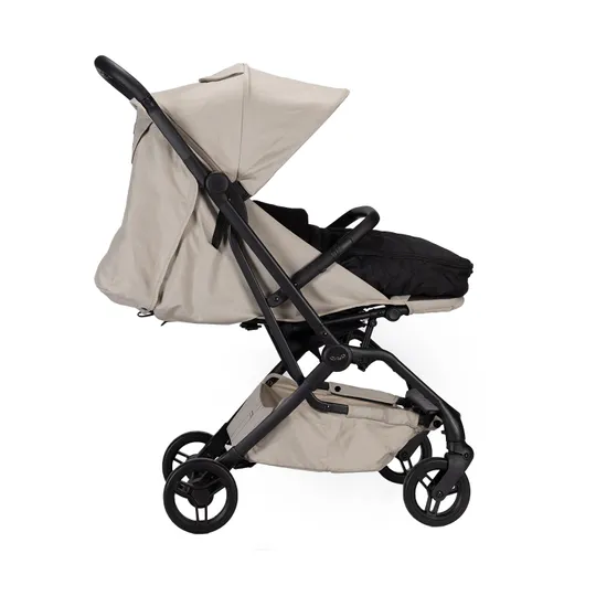 Qute Q-Cocoon Fleece Fußsack - Schwarz