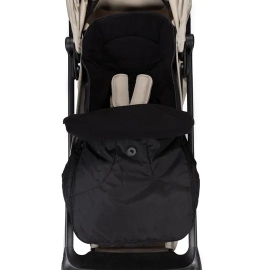 Qute Q-Cocoon Fleece Fußsack - Schwarz