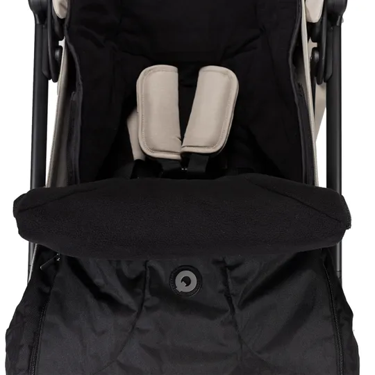 Qute Q-Cocoon Fleece Fußsack - Schwarz