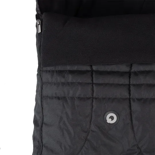 Qute Q-Cocoon Fleece Fußsack - Schwarz
