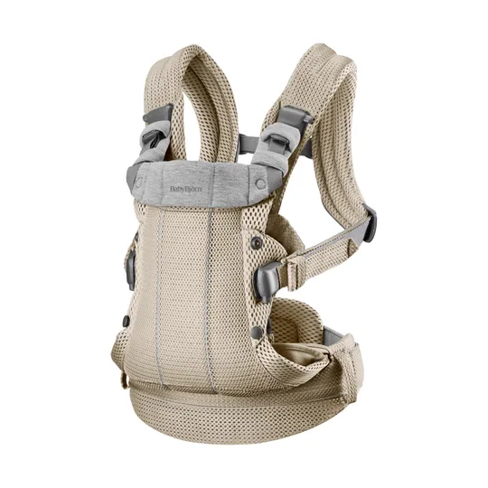 BabyBjörn Harmony Draagzak 3D-Mesh - Grijsbeige