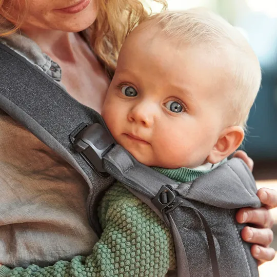 BabyBjörn One Draagzak Donker Grijs/ Denim